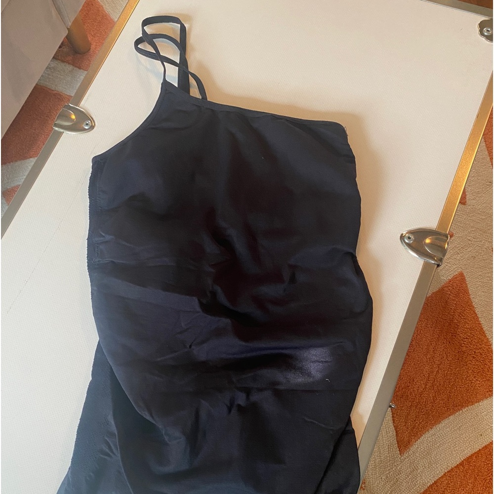 Full length one shoulder tank top